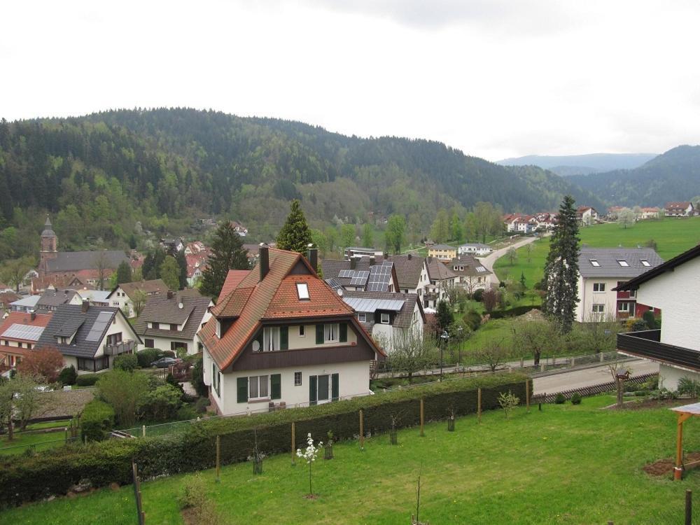 Blockhaus-Ferienwohnung Oppenau Exterior foto